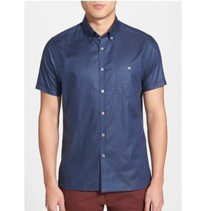 L NEW Ted Baker Slim Fit Short Sleeve